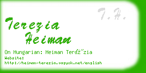 terezia heiman business card